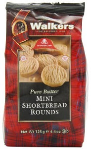 Walkers Pure Butter Mini Shortbread Rounds 125 g