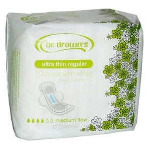 Dr Brown's Ultra Thin Pads With Wings Regular Medium Flow 280 mm