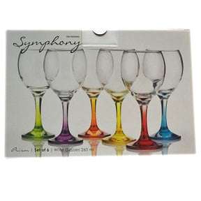 Symphony Prism Wine Glasses 260 ml x6