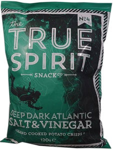 True Spirit Potato Crisps Deep Dark Atlantic Salt & Vinegar 120 g