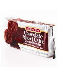 Khong Guan Chocolate Shortcake Cream Biscuit 225 g