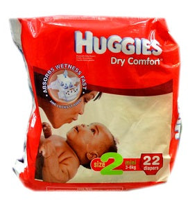 Huggies Dry Comfort Size 2 3-6 kg x22