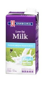 Emborg UHT Milk Low Fat 1 L