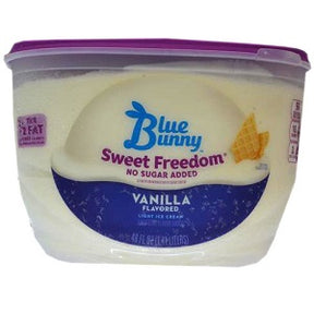 Blue Bunny Sweet Freedom Vanilla No Sugar Added 1.4 L
