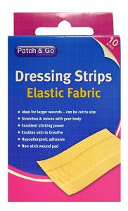 Patch & Go Dressing Strips Fabric x10