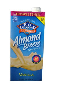 Blue Diamond Almond Breeze Almond Milk Vanilla 947 ml