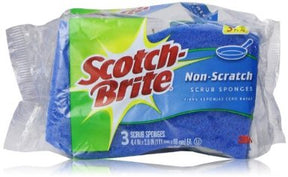 Scotch Brite Non-Scratch Scouring Pads x3