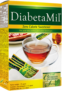 Diabetamil Zero Calorie Sweetener With Chromium Picolinate & Stevia 75 g
