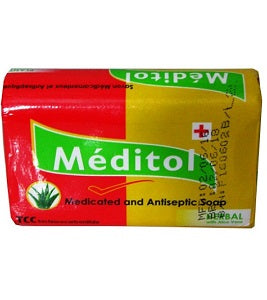 Meditol Medicated & Antiseptic Soap Herbal With Aloe Vera 90 g x6