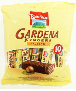 Loacker Gardena Fingers Wafers Hazelnut 125 g x10