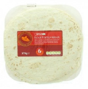 Spar Flour Tortilla Wraps 370 g x6