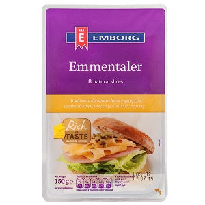 Emborg Emmentaler Cheese Slices 150 g x8