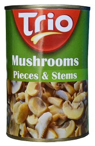 Trio Mushrooms Pieces & Stems 400 g