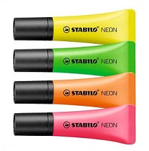 Stabilo Neon Highlighter 2 x 5 mm x4