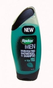 Radox Shower Gel & Shampoo For Men With Mint Tea Tree 250 ml