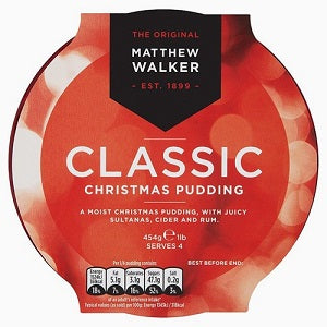 Mathew Walker Classic Christmas Pudding 454 g