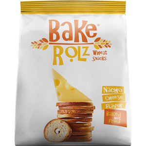 Bake Rolz Wheat Snacks Nacho Cheese Flavour 31 g