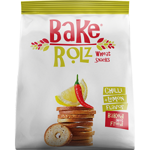 Bake Rolz Wheat Snacks Chilli & Lemon Flavour 31 g
