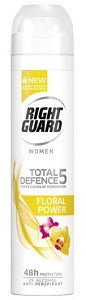 Right Guard Deodorant Spray Women Total Defence 5 Fresh Power 250 ml