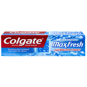 Colgate Toothpaste Max Fresh Cool Mint With Mini Breath Strips 130 g