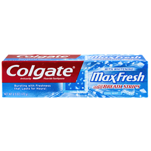 Colgate Toothpaste Max Fresh Cool Mint With Mini Breath Strips 130 g