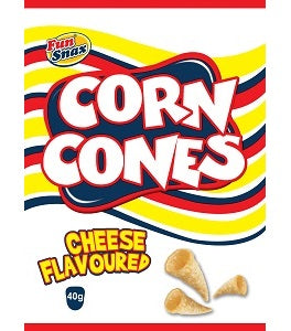 Fun Snax Corn Cones Cheese Flavoured 40 g