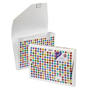 Snopake 6 Parts A4 Polka Dot Expanding Organiser