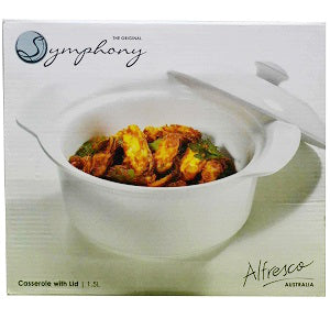 Symphony Alfresco Casserole With Lid 1.5 L SY4089