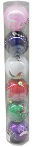 Global Home Xmas Ball 8 cm AG3832 x6