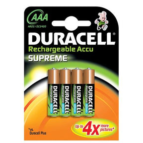 Duracell Rechargeable Battery AAA Micro x4