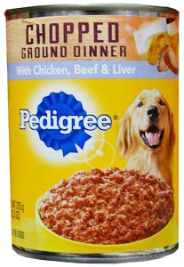 Pedigree Meaty Ground Dinner With Chicken Beef & Liver 375 g