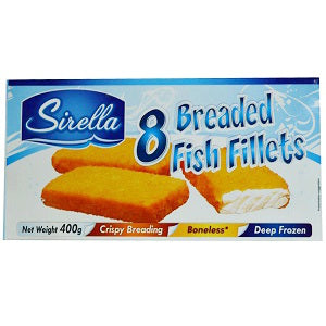 Sirella Breaded Fish Fillets 400 g x8