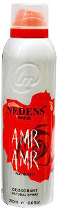 Nedens Deodorant Spray Paris Amr For Women 200 ml