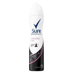 Sure Anti-Perspirant Deodorant Spray Women Invisible Pure 250 ml