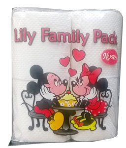 Lily Family Pack Soft & Tender Tissue 2 Ply 4 Rolls x12