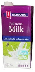 Emborg UHT Milk Full Cream 1 L x2