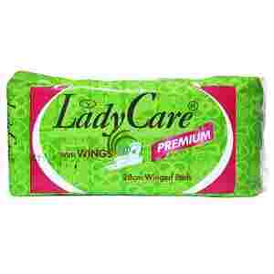 LadyCare Pads With Wings Green x10