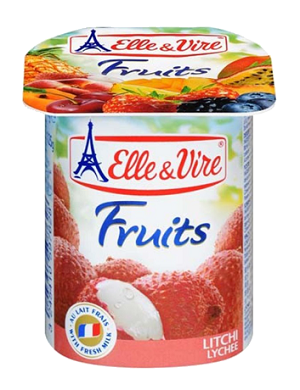 Elle & Vire Yoghurt Litchi 125 g x4