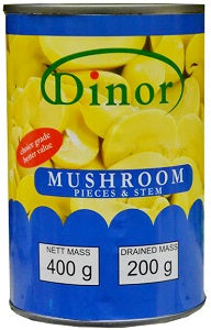 Dinor Mushroom Pieces & Stems 400 g