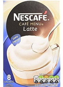 Nescafe Cafe Menu Latte 156 g x8
