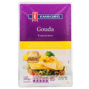 Emborg Gouda 48 Percent Sliced 150 g