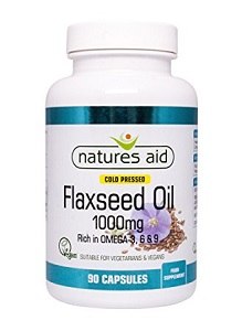 Natures Aid Flaxseed Oil 90 Capsules