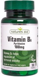 Natures Aid Vitamin B6 100 Tablets