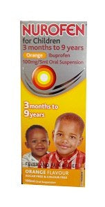 Nurofen For Children Orange 3 Months - 9 Years 100 ml