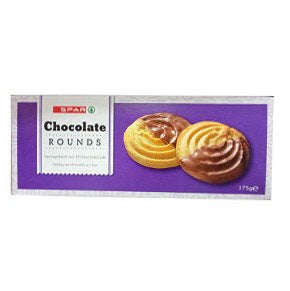 Spar Chocolate Rounds Shortcake Biscuit 175 g