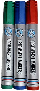 Permanent Marker x3 (Red Green Blue)