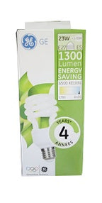 GE Energy Saving Screw Bulb 1300 Lumen E27 23W