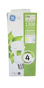 GE Energy Saving Screw Bulb 1300 Lumen E27 23W