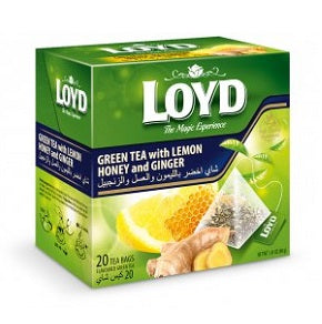 Loyd Green Tea Lemon & Honey With Ginger Flavour Fruit Tea 40 g x20