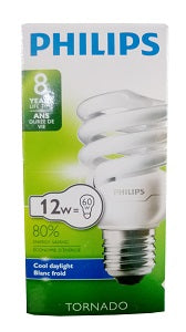 Philips Tornado Energy Saver Screw Bulb E27 12 W